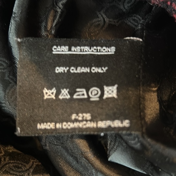 Ivanka Trump Wool Coat red & black w/removable black faux fur collar Womens M - Picture 12 of 12